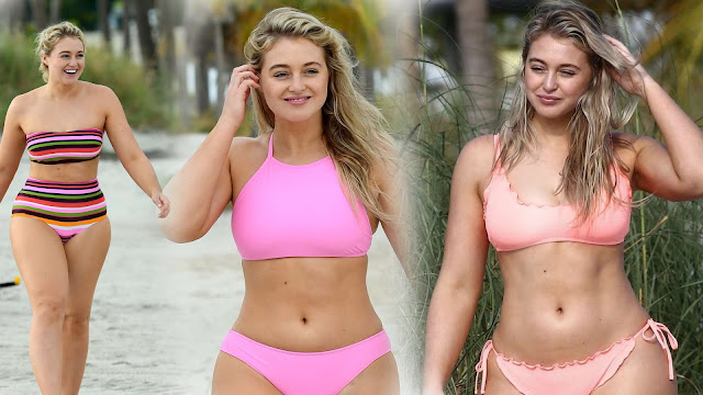 Iskra Lawrence in Bikini - Aerie Photoshoot