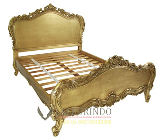 LUXURY italian carVed Bed king size for Bedroom set Hotel-sell frenhc bed furniture Indonesia