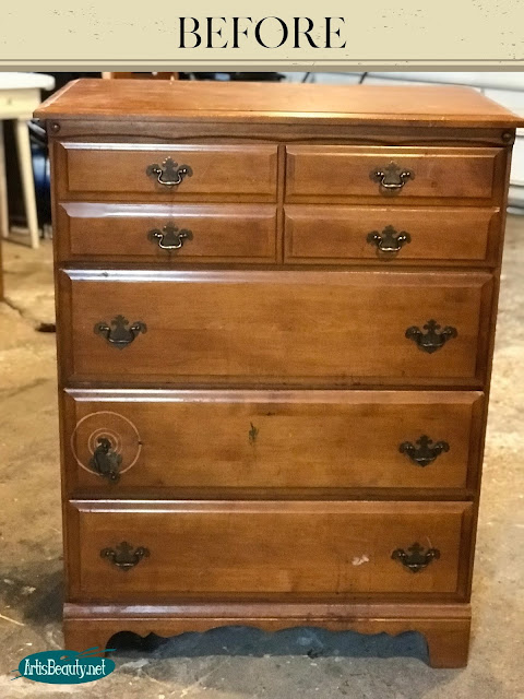 outdated dresser before westminster green milk paint makeover diy 