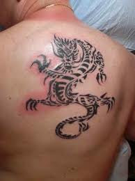 Latest Tribal Dragon Tattoos