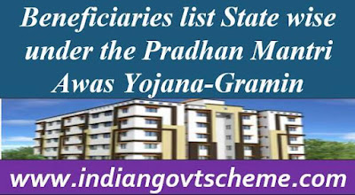 Beneficiaries list State wise under the Pradhan Mantri Awas Yojana