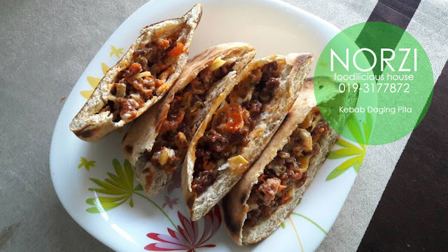 NORZI FOODILICIOUS HOUSE: RESEPI KEBAB DAGING PITA