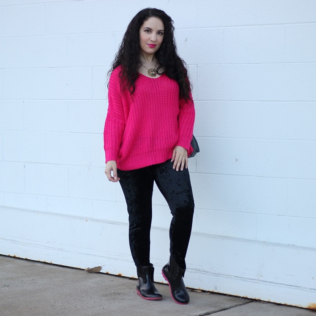 Shein Bright Pink Sweater