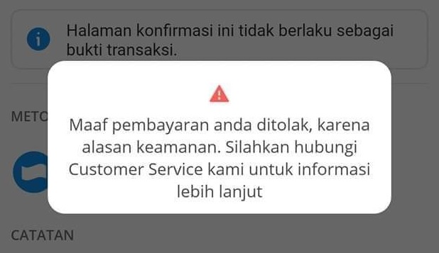 4 Solusi Pembayaran Dana Ditolak Karena Alasan Keamanan