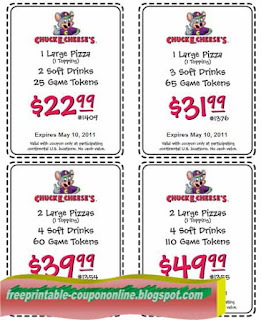 Free Printable Chuck E Cheese Coupons