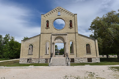 Front of main building at Trappist Monastery Provincial Park.