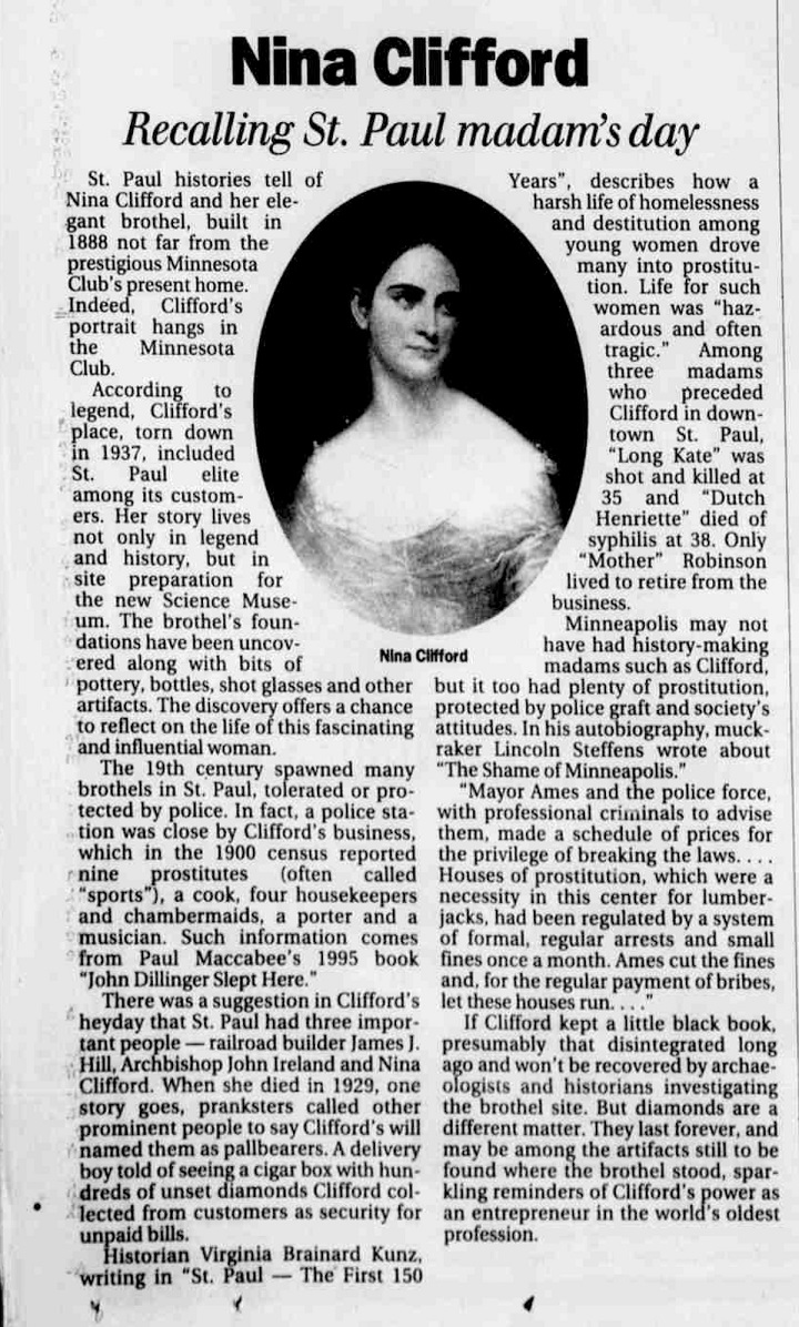 A 1997 Article about Nina Clifford