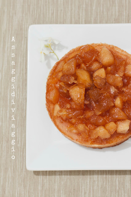 crostata di crema frangipane con confettura di mele annurche e limoni