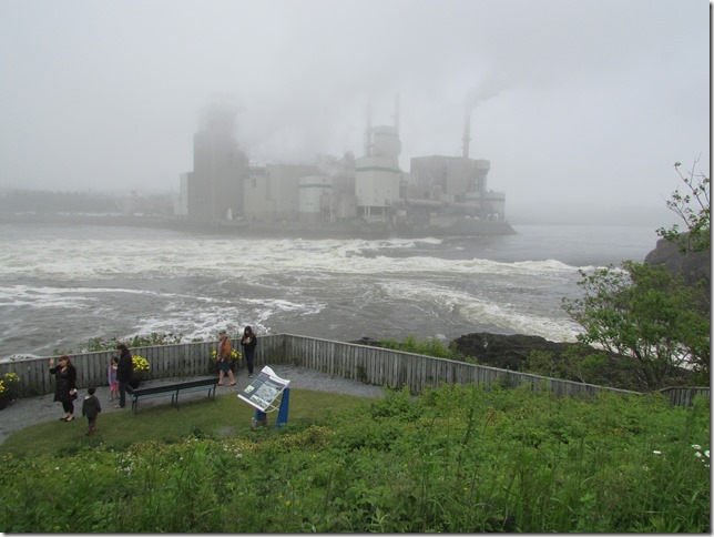 The Reversing Rapids at St. John, NB at Low Tide