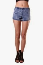 <br />Exocet Womens Acid Wash Short