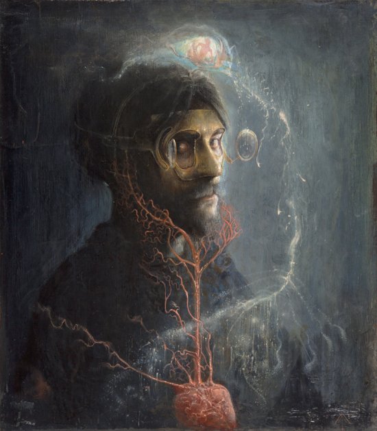 Agostino Arrivabene pinturas surreais sombrias estilo renascentista parasitas fungos simbiose