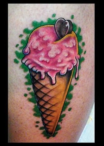 Ice Cream Tattoo Designs Collection