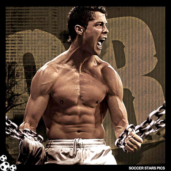 Soccer Stars Pics: Cristiano Ronaldo Without Shirt