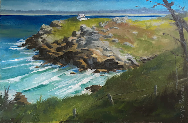 Phare du Millier, peinture à l‘huile