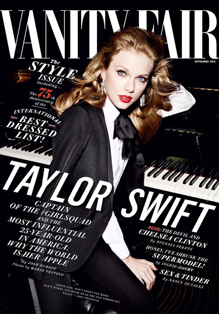 Taylor Swift Vanity Fair Magazine USA September 2015