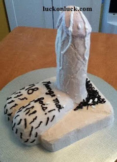 An Erotic Party Cake shape