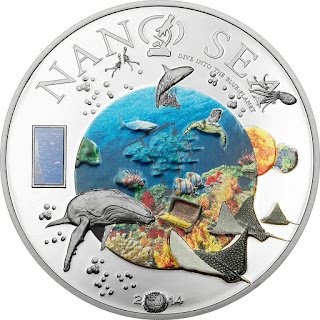 Cook Islands 10 Dollars Silver Coin 2014 Nano Sea - Dive into the Blue Planet