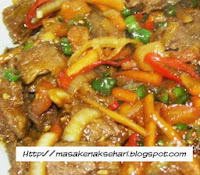 resep cara membuat tumis daging sapi