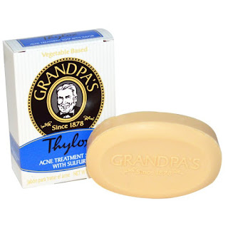 صابونه لتنظيف الوجه Grandpa's, Thylox, Acne Treatment Soap with Sulfur, 3.25 oz 