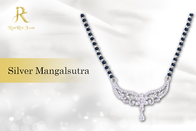 silver mangalsutra design
