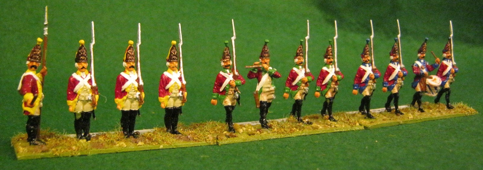 Green, Yellow & Blue Regiments of Blades