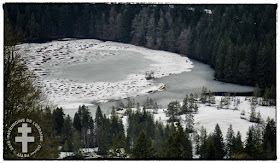 LA BRESSE (88) - Le lac de Lispach gelé et enneigé !