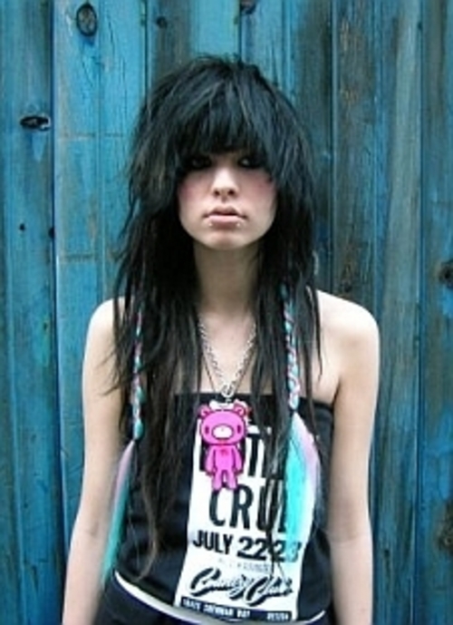 haircuts for girls with long hair. 2010 Emo hairstyle Girls long