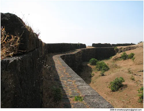 side walls of Visapur fortified visapur