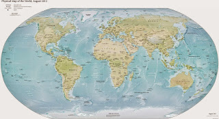 Physical Map of Earth
