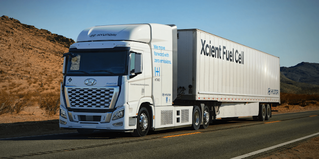 MOTOR. Los camiones de pila de combustible XCIENT de Hyundai salen a la carretera en California