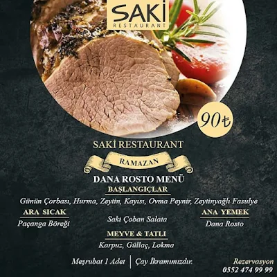 saki restaurant denizli telefon numarası denizli ramazan menüsü  denizli ramazan menüleri