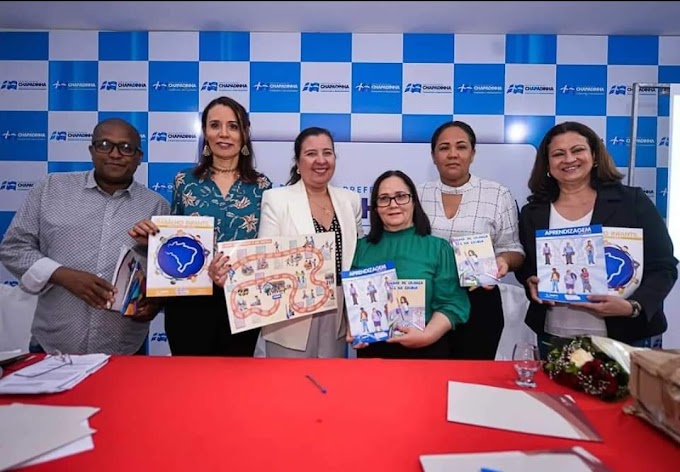 Prefeita Belezinha assina termo de Cooperação Técnica junto ao Ministério Público durante lançamento do Programa "Infância sem Trabalho" em Chapadinha-MA