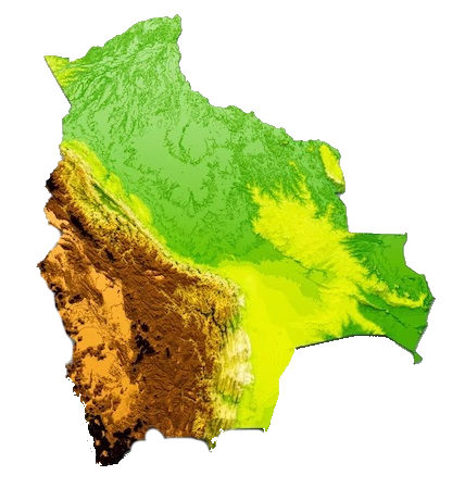 Bolivia Relief Map