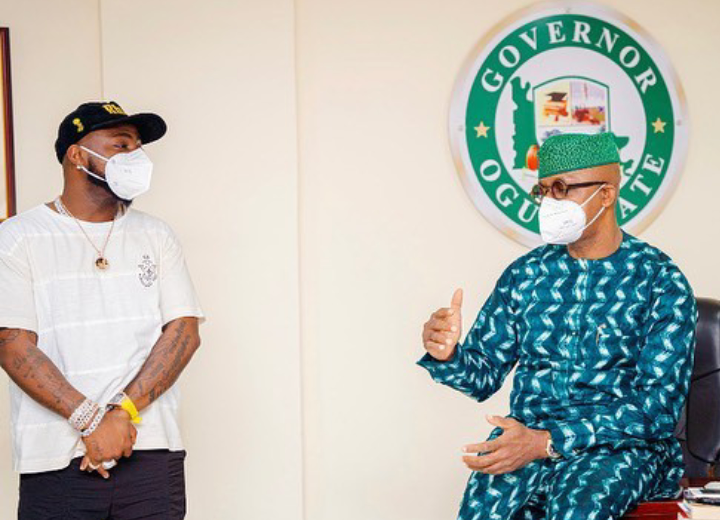 PHOTOS: Davido visits Ogun State Governor Dapo Abiodun
