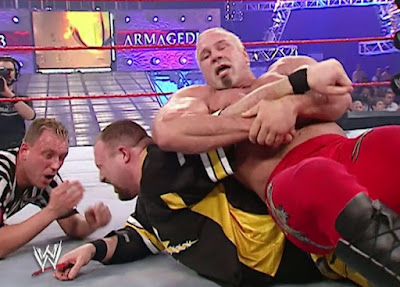 WWE Armageddon 2003 Review - Scott Steiner hurts Bubba Ray Dudley