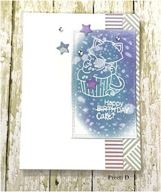 Birthday Card by Preeti D featuring Newton's Nook Designs Newton Loves Cake  #newtonsnook