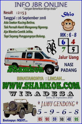 SYAIR TOGEL HONGKONG 26 SEPTEMBER 2018