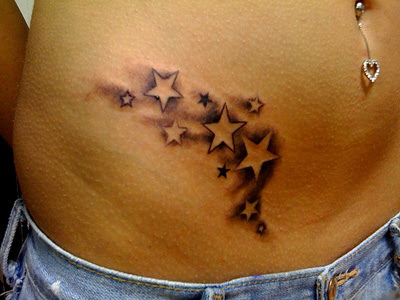 girls star tattoos