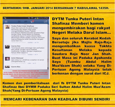 "SULTAN MELAKA DARUL ISLAM" OFFICIAL BLOG: SURAT 