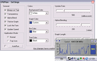 Download CPUMon: CPU Monitor Gadget 