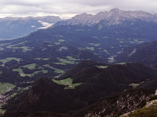 Mountain range of Germany as seen from Untersburg