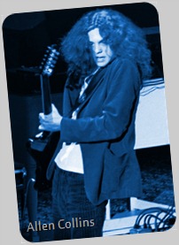 Allen Collins of Lynyrd Skynyrd performing at Winterland on 3-6-76