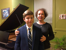 FSPA piano student Peter Bryan with Ida Zelman