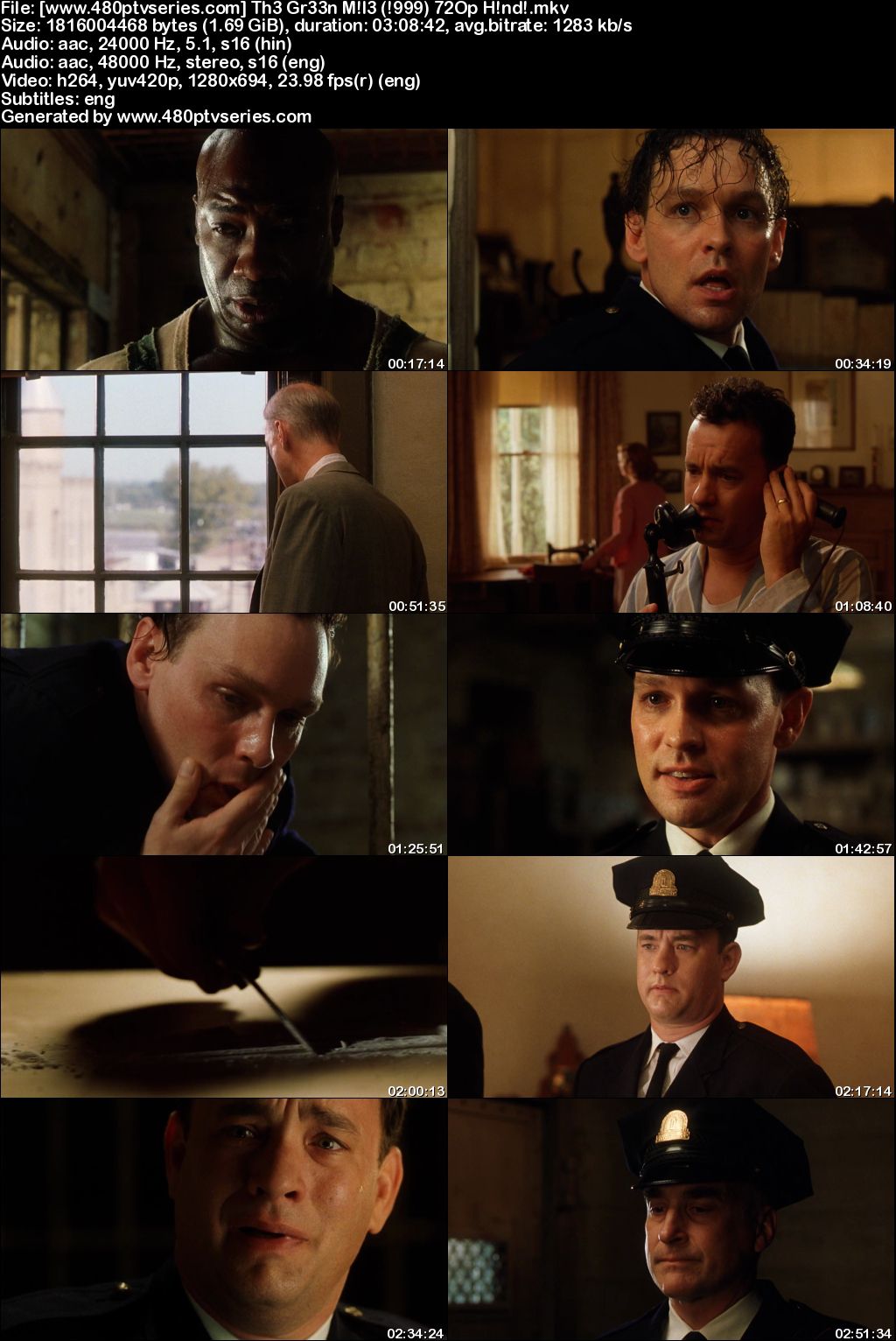 The Green Mile (1999) Full Hindi Dual Audio Movie Download ...