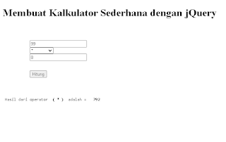 Membuat Kalkulator Sederhana dengan jQuery