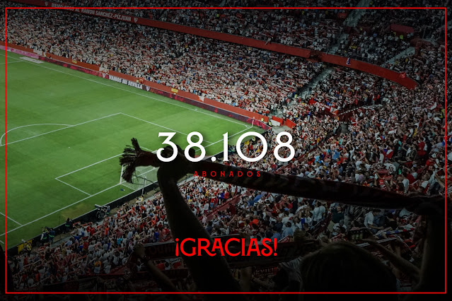 El Sevilla FC supera los 38000 renovados para la nueva temporada 