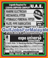 Shipyard Jobs for UAE & KSA