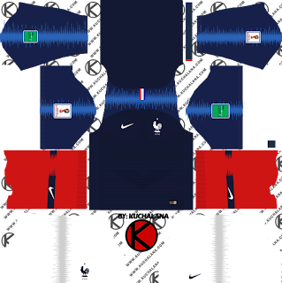  and the package includes complete with home kits Baru!!! France 2018 World Cup Kit -  Dream League Soccer Kits