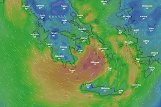 LIVE η επέλαση του «Ζορμπά» – Πώς θα κινηθεί ο μεσογειακός κυκλώνας (video)