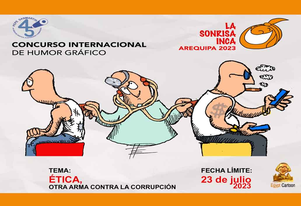 Participants of the International Graphic Humor Contest, Arequipa 2023